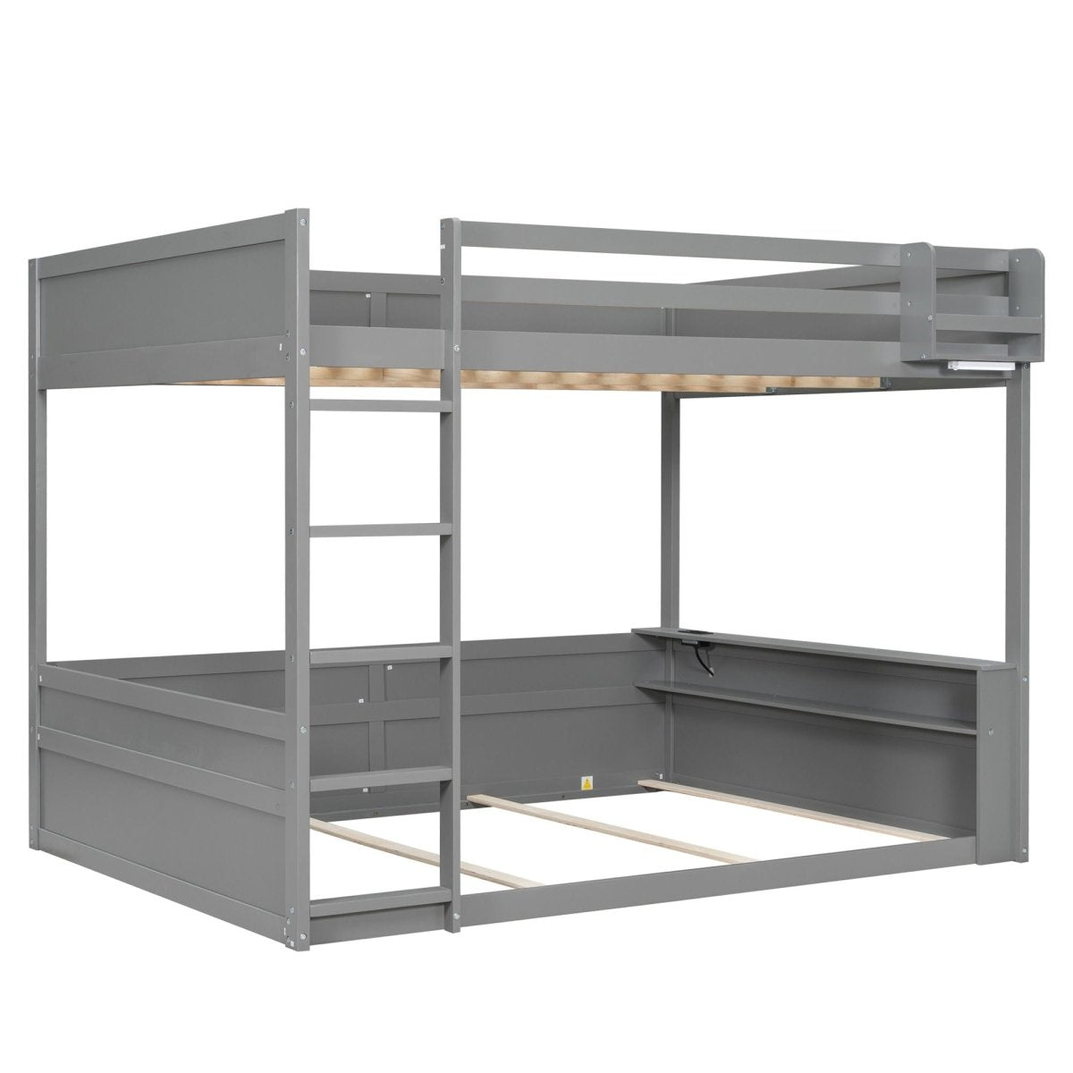 Bunk Bed With Built In Shelves, Storage Box, LED Light And USB Charging Station - Bunk Beds available at Alpine Outlets in Denver
