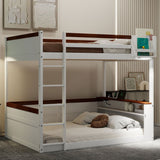 Bunk Bed With Built In Shelves, Storage Box, LED Light And USB Charging Station - Bunk Beds available at Alpine Outlets in Denver