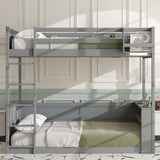 Bunk Bed With Built In Shelves, Storage Box, LED Light And USB Charging Station - Bunk Beds available at Alpine Outlets in Denver