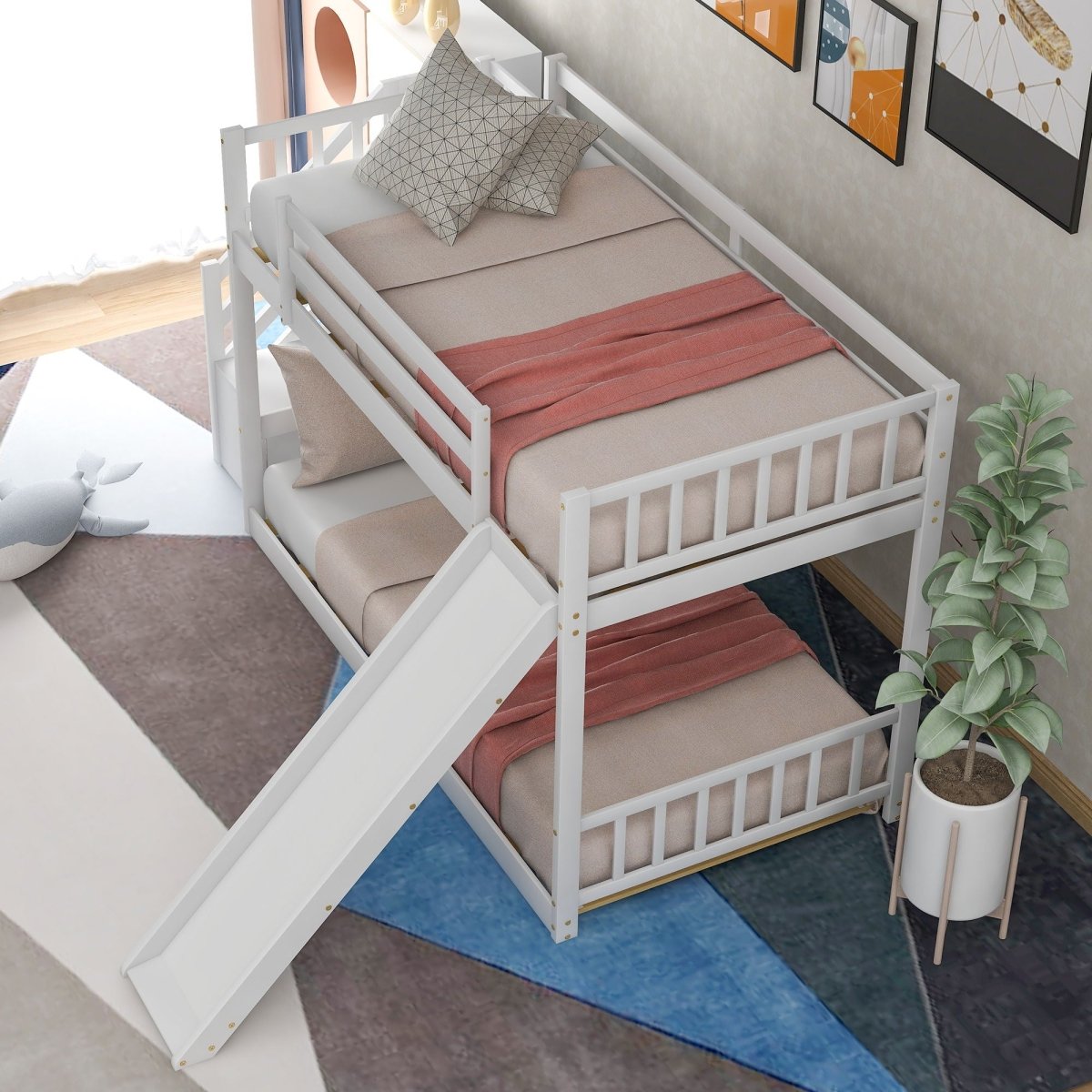 Bunk Bed With Convertible Slide And Stairway - Bunk Beds available at Alpine Outlets in Denver