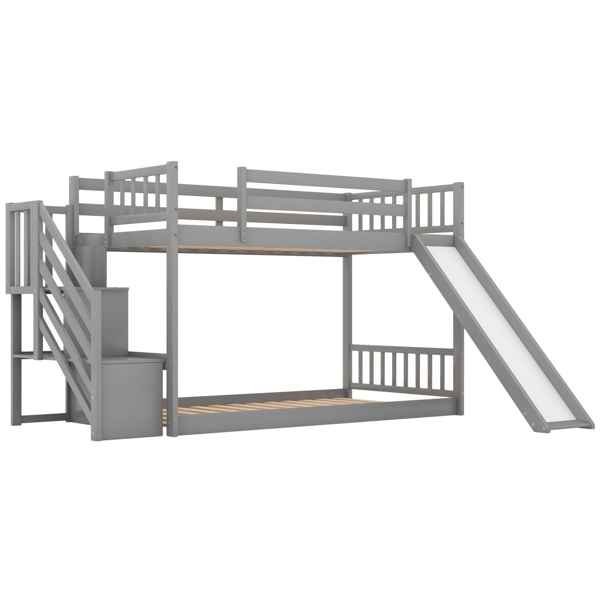 Bunk Bed With Convertible Slide And Stairway - Bunk Beds available at Alpine Outlets in Denver