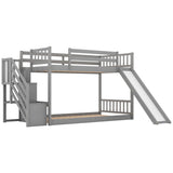 Bunk Bed With Convertible Slide And Stairway - Bunk Beds available at Alpine Outlets in Denver