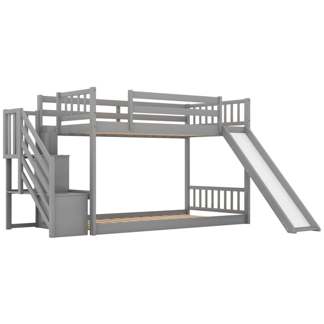 Bunk Bed With Convertible Slide And Stairway - Bunk Beds available at Alpine Outlets in Denver