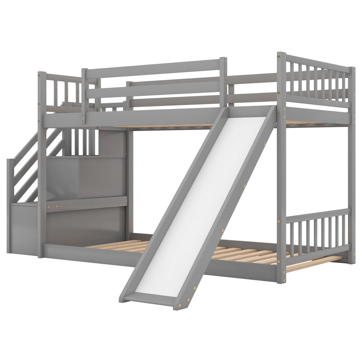 Bunk Bed With Convertible Slide And Stairway - Bunk Beds available at Alpine Outlets in Denver