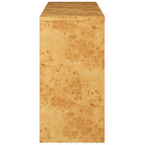 Burl Wood Console Table with 2 Drawers and Shelf – 47 Inch - Ottomans available at Alpine Outlets in Denver