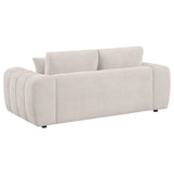 Burnett Chenille Upholstered Wide Arm Loveseat - 🟢 Living Room Furniture available at Alpine Outlets in Denver