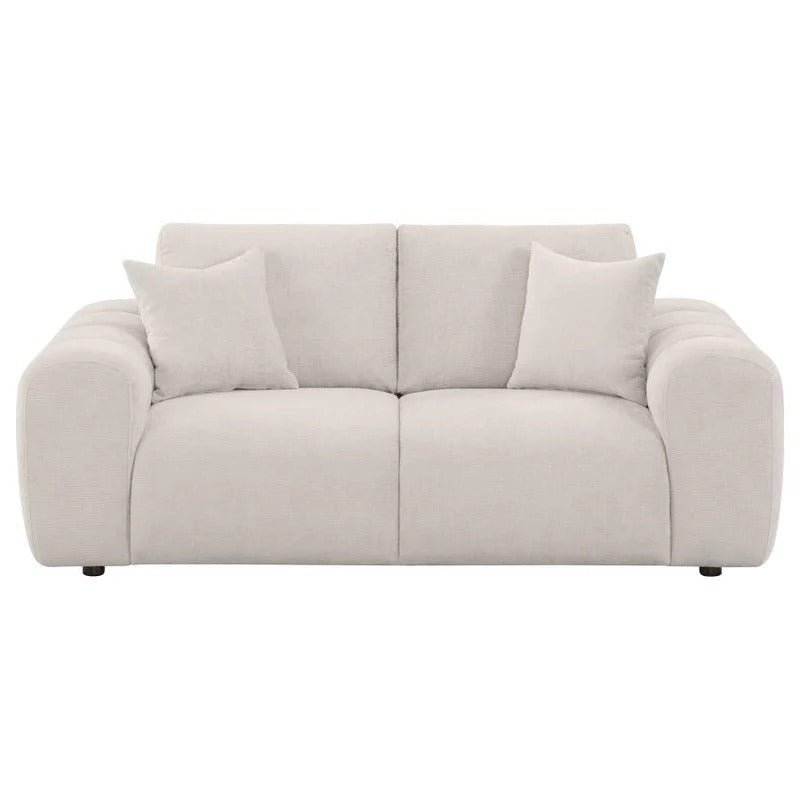 Burnett Chenille Upholstered Wide Arm Loveseat - 🟢 Living Room Furniture available at Alpine Outlets in Denver