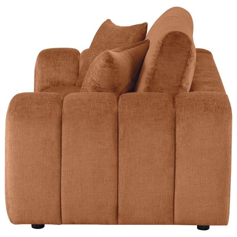 Burnett Chenille Upholstered Wide Arm Loveseat - 🟢 Living Room Furniture available at Alpine Outlets in Denver