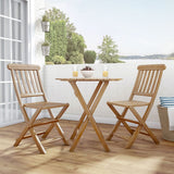 Linon Catalan Caf Set Acorn Finish