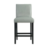 Francesca - Square 5 Piece Counter Height Dining Set, Table & Four PU Chairs - Gray / Marble