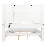 LED Light Panel Bed With Traditional Design