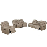 Power Motion Sofa Set With USB Ports And Adjustable Headrests