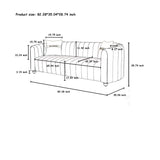 Sofa With Accents And Removable Cushions