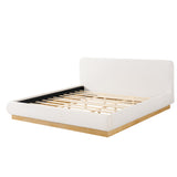 Upholstered Platform Bed Frame, No Box Spring Required