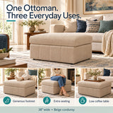Oversized Ottoman Footrest, Living Room Accent