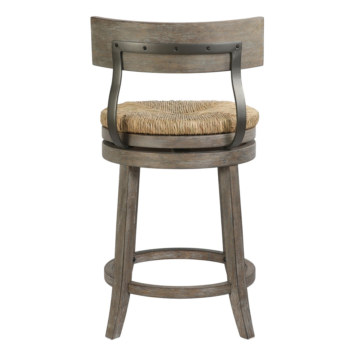 Stool With Natural Seagrass Seat