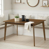 Gina - Modern Wood 47" Flared Base Dining Table, Seats 4 - Walnut