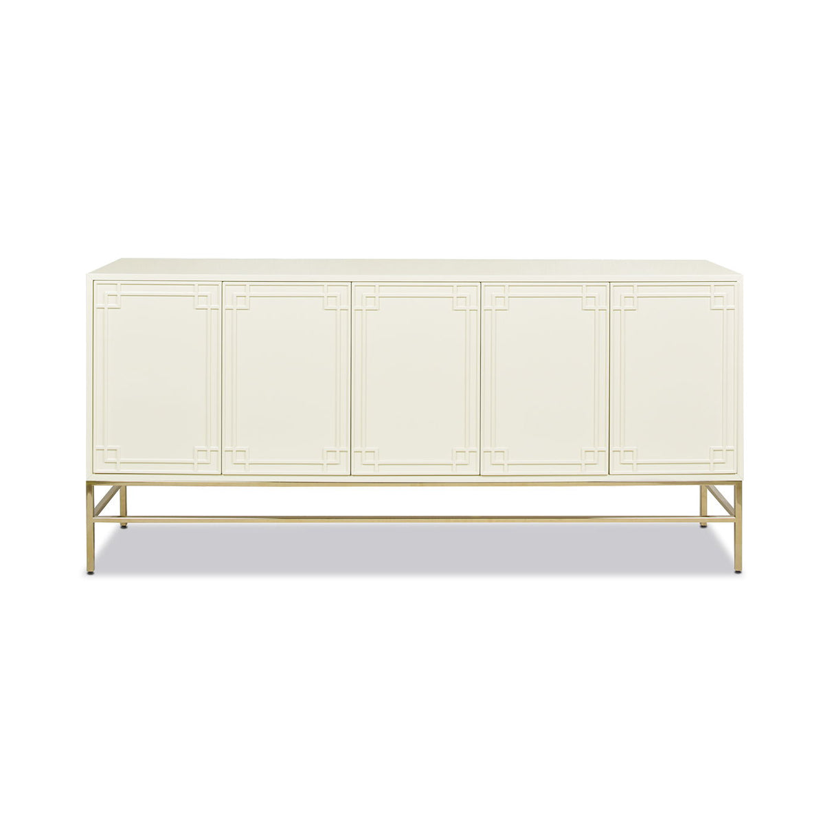 Sideboard Storage Buffet Credenza Heavy Duty Wood 77x35in White