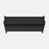 TV Stand For TVs Up To 55" With Open Shelves And 2 Drawers - Carbon Gray