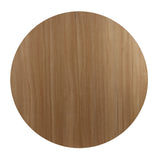 Pedestal Table For Living Room - White / Light Oak