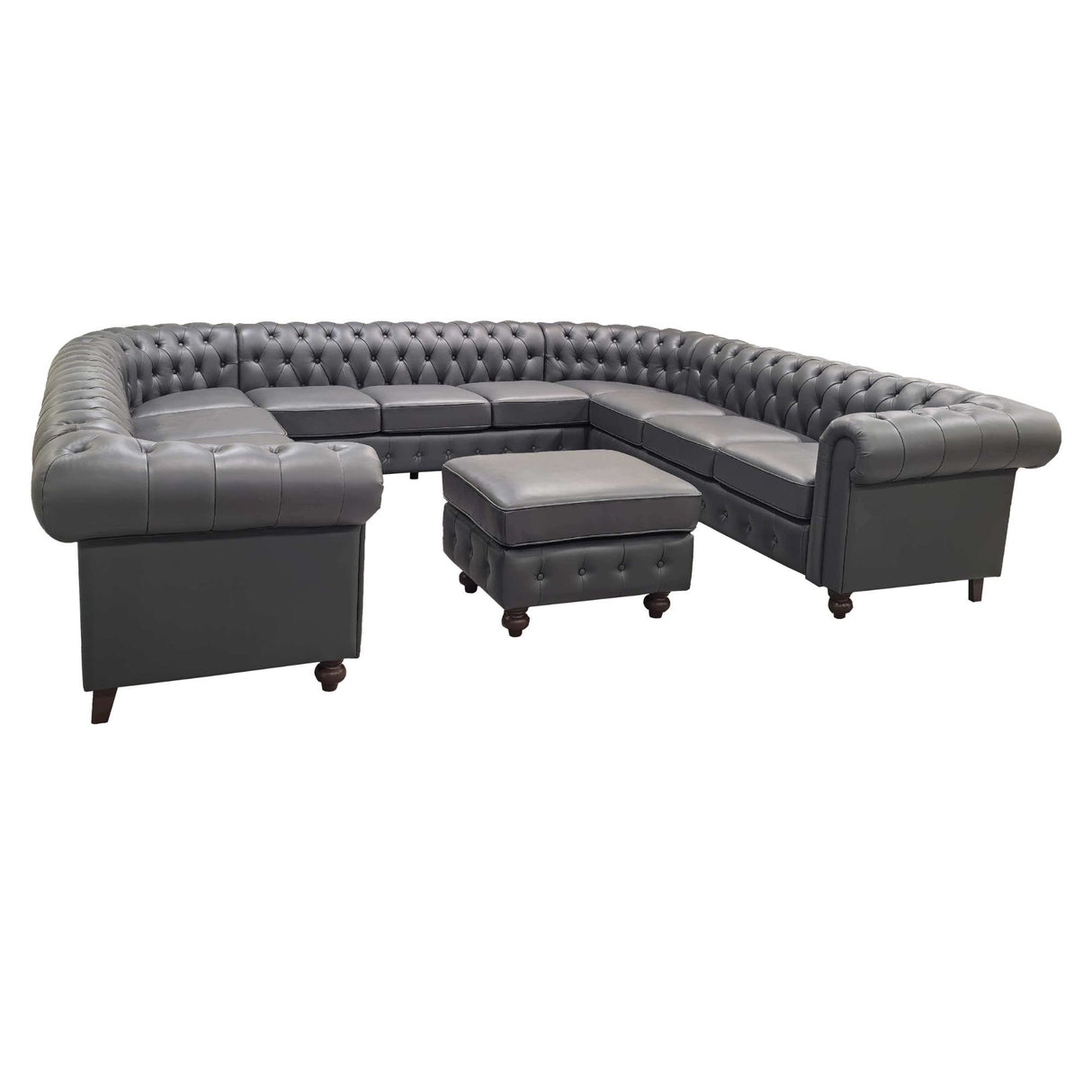 Chesterfield Vintage Style U - Shape Sectional