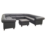 Chesterfield Vintage Style U - Shape Sectional