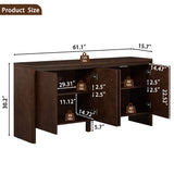 Sideboard Buffet Cabinet With Adjustable Shelves