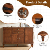 Sideboard Buffet Cabinet With 4 Doors And 2 Drawers, Console For Kitchen