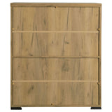 Door Accent Cabinet With Screens - Brown