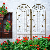 Metal Garden Trellis Rustproof Trellis For Climbing Plant Outdoor Flower Support