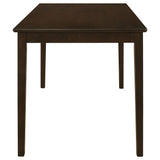 Arvin - 5 Piece Dining Set With Rectangular Table And Bench With Seats - Cappuccino