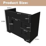 Modern Bathroom Vanity With 2 Drawers