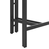 Jazmin - 3-Piece Outdoor Counter Height Bistro Dining Set - White / Black