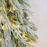 Snow Flocked Christmas Tree With LED Lights