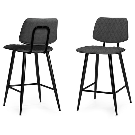 Raya - Upholstered Counter Height Stool (Set of 2) - Stool Sets - Alpine Outlets