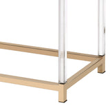 Adiel - Sofa Table - Black / Gold - Sofa Tables - Alpine Outlets