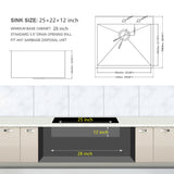 Stainless Steel Drop In Kitchen Sink, Topmount
