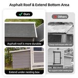 Large Outdoor Hen House With Run And Nesting Box Poultry Cage