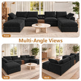 Modular Cloud Couch With Storage Console
