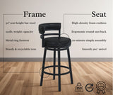 Madrid - Swivel Bar Stool - Auburn Bay
