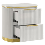 Giovanni - 2 Drawer Nightstand - White