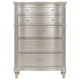 Katerina - 5 Drawer Chest With Hidden Drawer - Oak