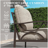 Patio Furniture Set With Coffee Table And Cushions For Backyard