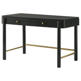 Anser - 2 Drawer Vanity Desk Makeup Table Rounded Design - Black
