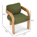 2 Pack Dining Chairs With Pillow Back