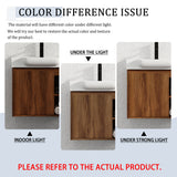 Wall Mounted Bathroom Vanity With Sink & Soft Close Door