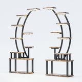 9 Tiered Indoor Plant Stand With 5 Adjustable Grow Lights