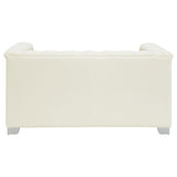 Earline - Upholstered Track Arm Loveseat - White