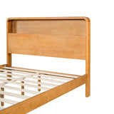 Bed Frame With Dual Open Storage Headboard And Footboard