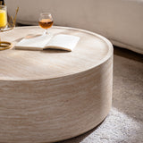 Modern Round Table With Mars Pattern For Living Room